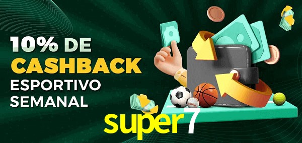 10% de bônus de cashback na super7