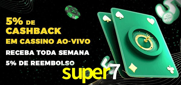 Promoções do cassino ao Vivo super7